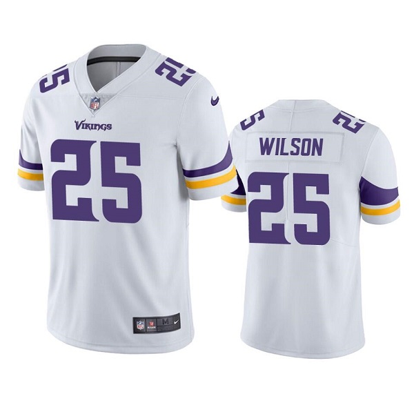 Men's Minnesota Vikings #25 Albert Wilson White Vapor Untouchable Stitched Jersey - Click Image to Close